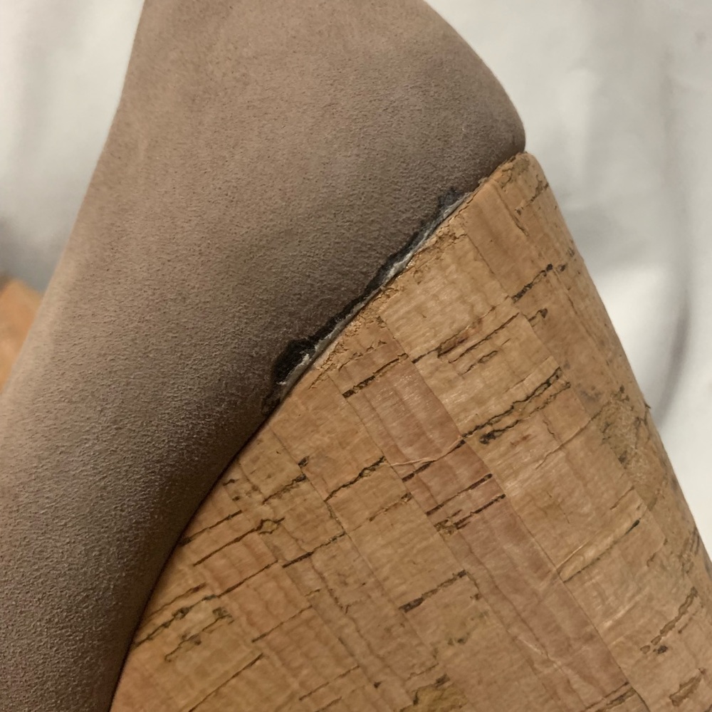 Stuart Weitzman Wedge Open Toe Size 8 1/2 - image 4